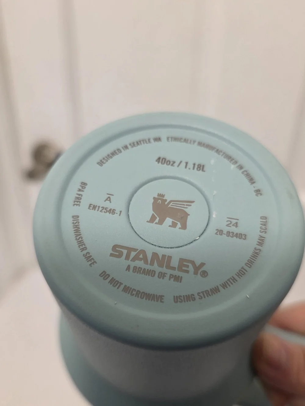 Stanley Seafoam Insulated Travel Tumbler with Handle And Lid 40 Ounce